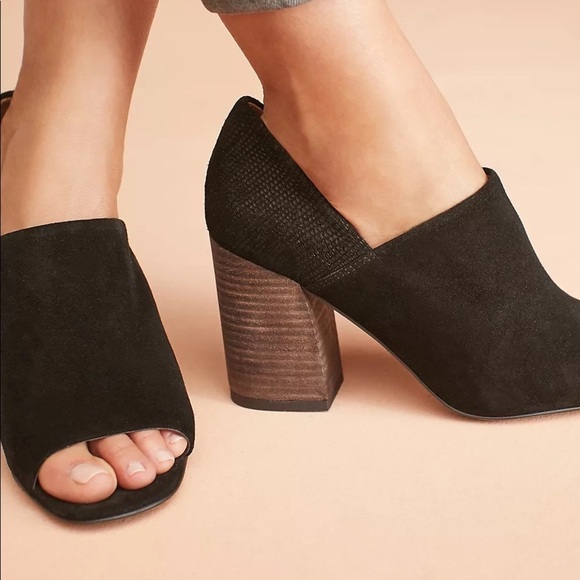 Sarto by Franco Sarto Anthropologie Black Ellison Shooties Shoe Booties NEW NWT - Picture 4 of 8